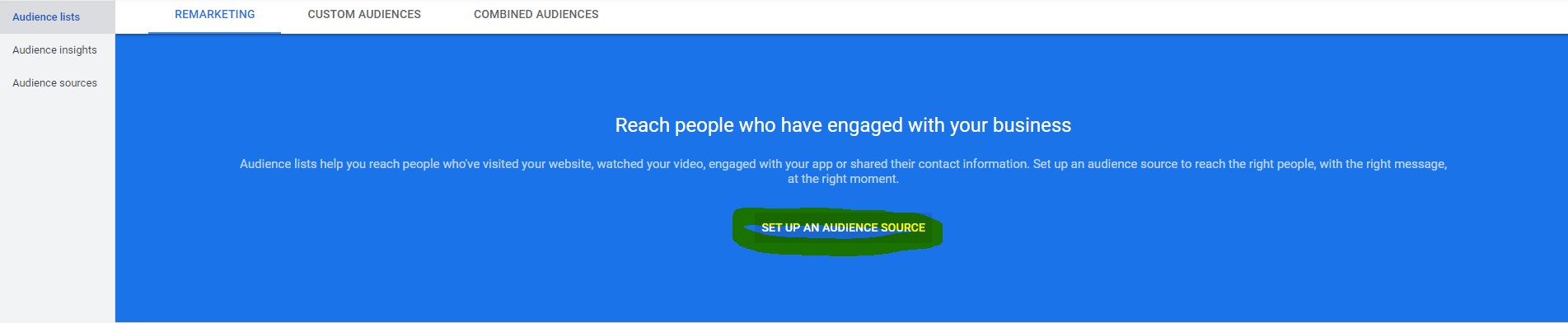 Remarketing Liste
